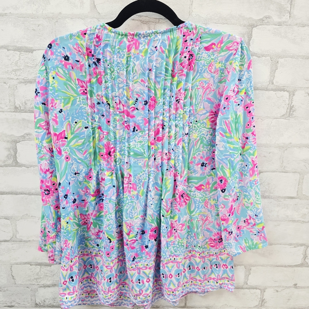 Lilly Pulitzer Pleated Blouse - Picture 8 of 8